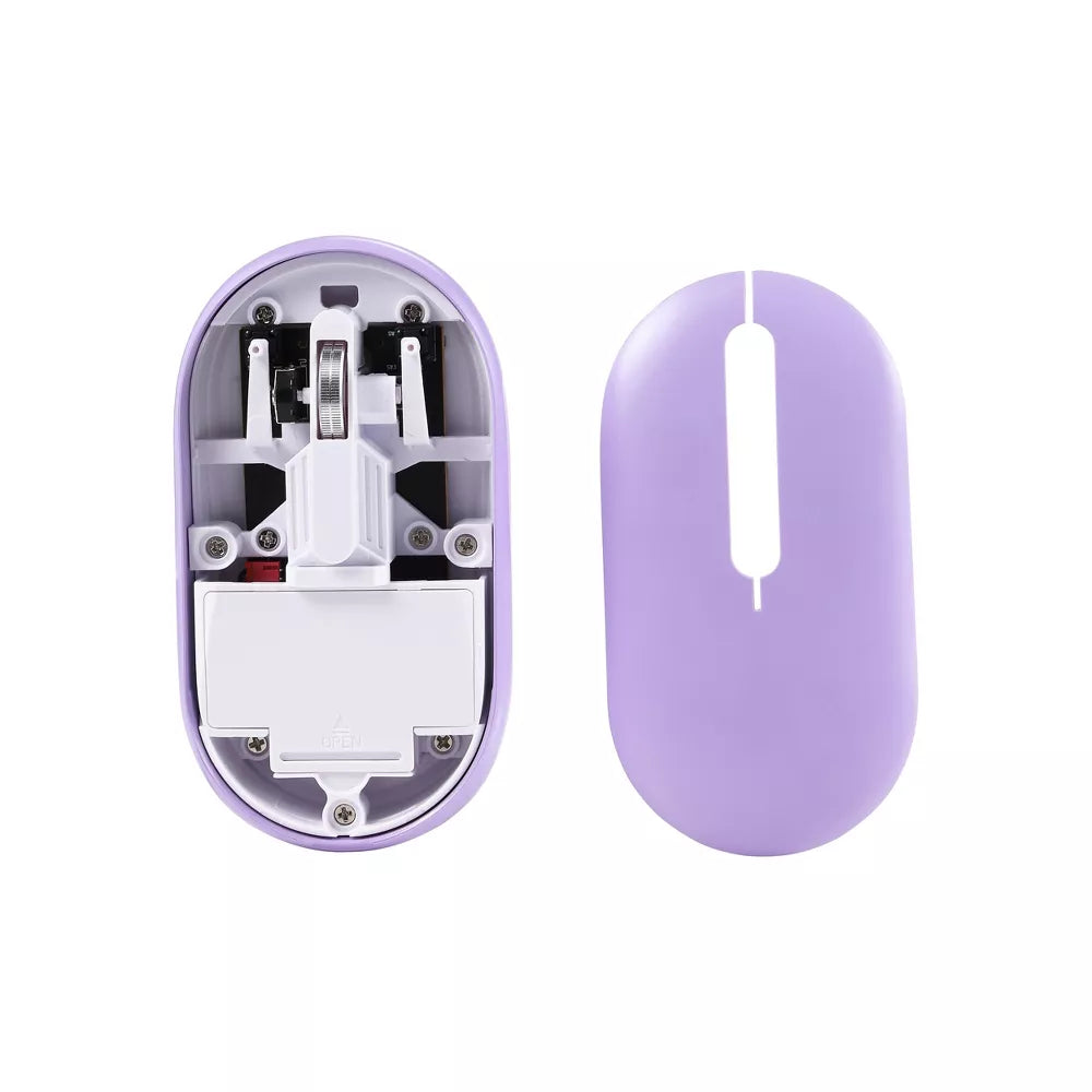 Set tastiera e mouse wireless compatto con manopola del volume